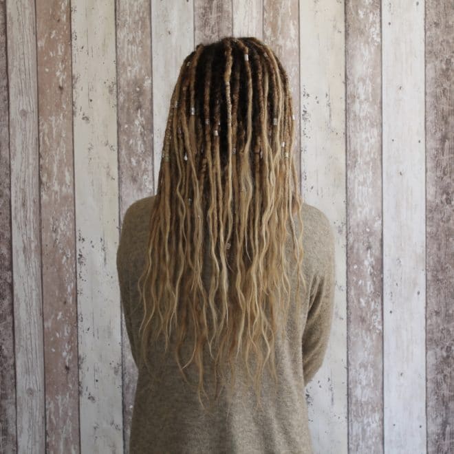 Creating dreadlocks with natural extensions - Fanny