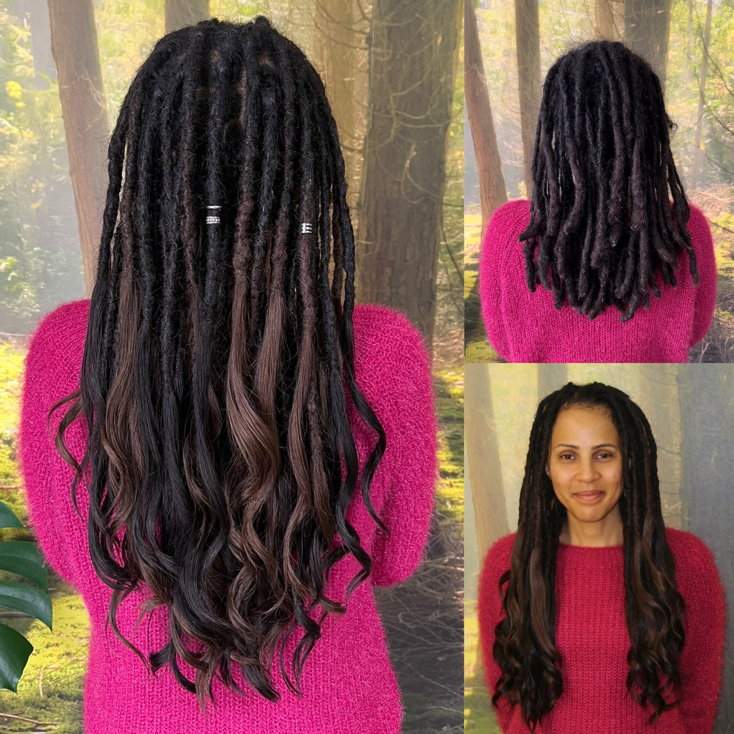 Maintenance of dreads afro hair : Beautification of the brush tips