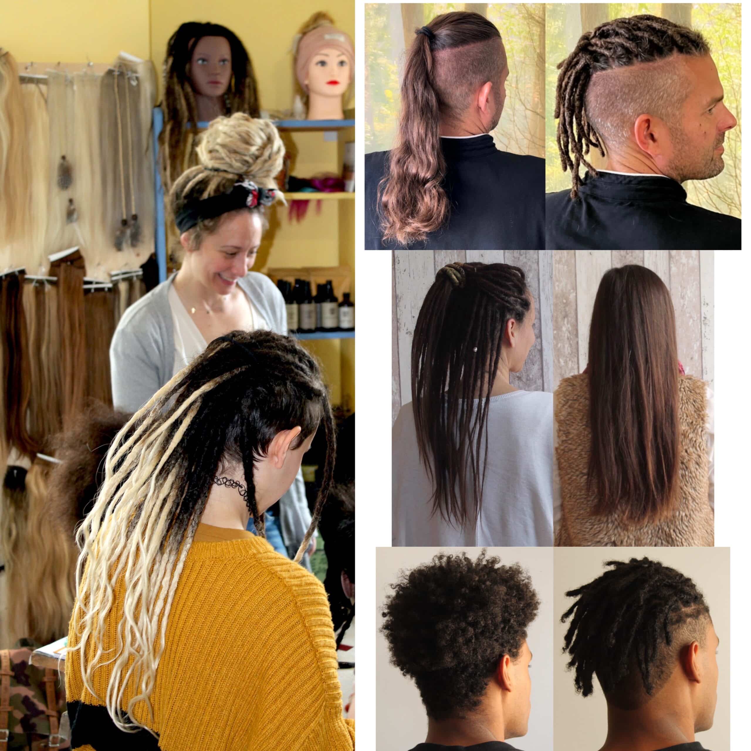 How to learn to make beautiful natural dreadlocks with crochet. Learn how to maintain crochet dreadlocks. Training for professional hairdressers.