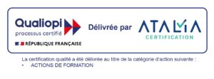 Logo officiel Qualiopi délivré par Atalia Certification - Dreads Expert organisme de formation certifié
