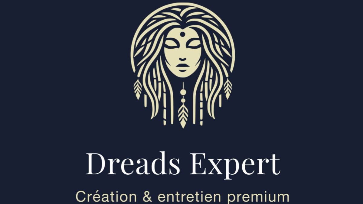 Nouveau logo Dreads Expert 2025 – Création et entretien premium de dreadlocks naturelles