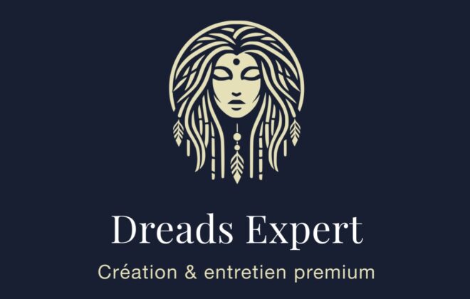 Nouveau logo Dreads Expert 2025 – Création et entretien premium de dreadlocks naturelles